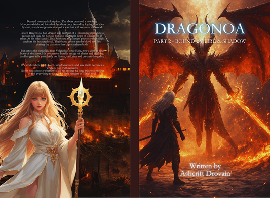 DragoNoa Part Two: Bound by Fire & Shadow | Epic Fantasy Ebook (EPUB & PDF) – Launch Promo $0.99